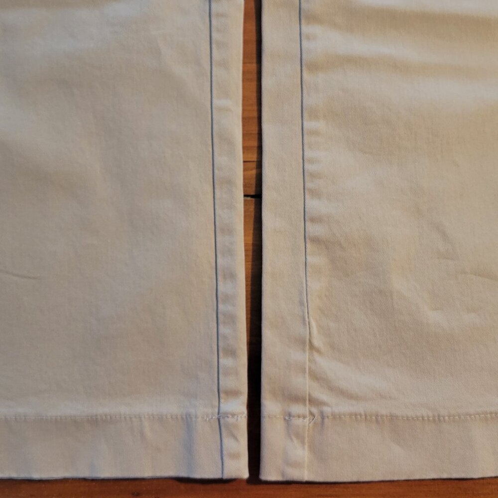 Lee Comfort Fit stretch straight leg pants, "Sahara" tan, size Misses 12 Long - Picture 5 of 15